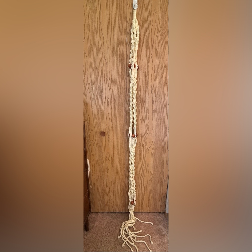 Double Decker Vintage Macrame Plant Hanger